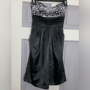 As U Wish Strapless Sequined Dress